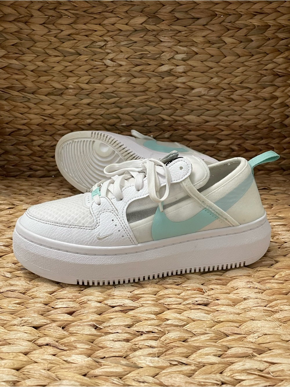 Nike Court Vision Alta TXT Sneakers White Light Dew Women’s 8.5